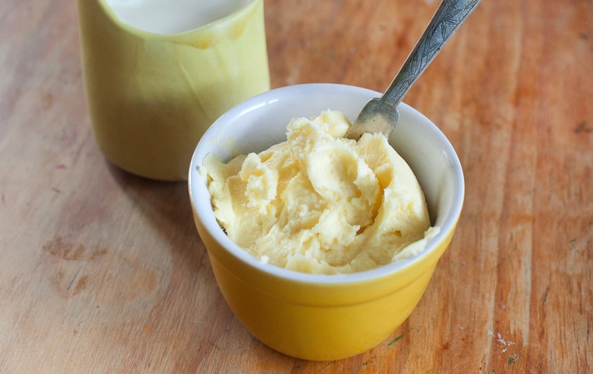 homemade butter for self-sufficiency
