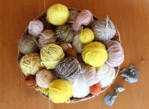 naturally dyed yarn