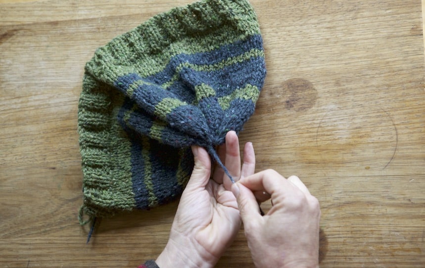 How to knit a basic beanie