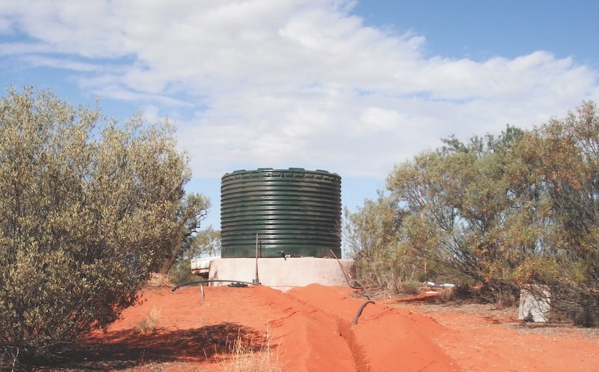 earthbag construction water tank