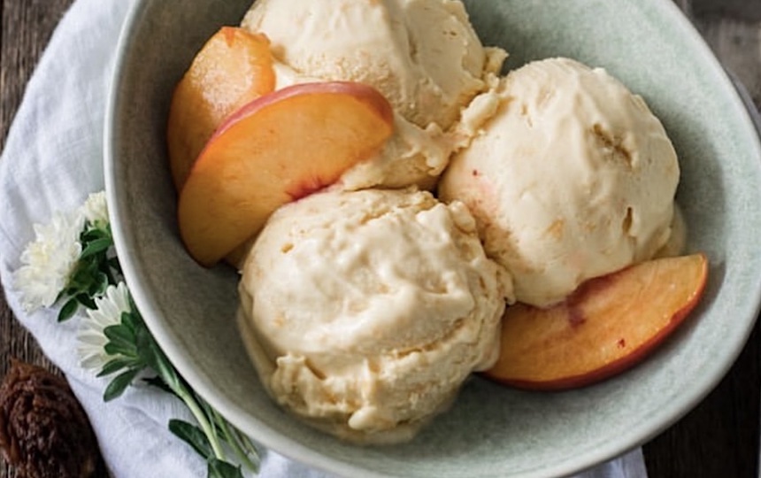Simple Peach Ice Cream Recipe