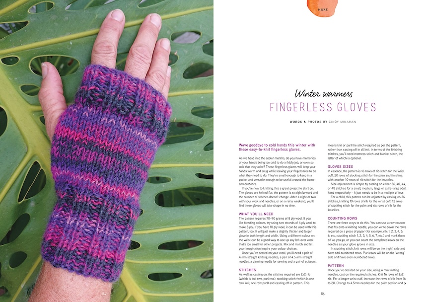 Wave goodbye to cold hands this winter with these easy-to-knit fingerless gloves.